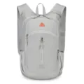 Leichter 18L Outdoor-Wanderrucksack mit Gittermuster, wasserdichtem und praktischem Design. - Grau