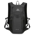 Schwarzer 15L Gitter Laufrucksack, leichte Outdoor Sport Wander Weste Tasche für Herren. - Einzelbag-Stil / Schwarz