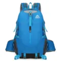 Blue 40L outdoor mountaineering backpack, professional waterproof hiking sports shoulder bag. - Sapphire Blue