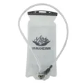 Portable outdoor hydration bladder, folding water storage bag for cycling hiking running. - 2L / White