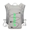 Grey 10L Running Hydration Backpack Breathable Lightweight Outdoor Sports Vest Bag - Gray and Green