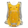 Lichtgewicht outdoor sportrugzak, ademende wandelrugzak met mesh schouderbanden en koord. - Onder 20L / Donkergeel