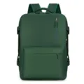 Dark Green Women Laptop Backpack Large Capacity Travel School Bookbag Daypack SKU - Green
