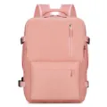Pink women laptop backpack large capacity travel school bag casual daypack for daily use style - Pink