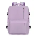 Stylish Lavender Women Laptop Backpack Large Capacity Travel Business School Bookbag - Purple