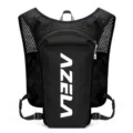 AZELA Black Running Hydration Backpack Breathable Mesh Vest For Marathon And Cycling - Regular / Black and White
