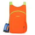 Leichter faltbarer Outdoor-Sport-Reiserucksack in Orange und Grün für den täglichen Gebrauch. - Orange