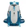 AZELA 40L Outdoor Wanderrucksack, leichter multifunktionaler Sportrucksack in Grau Blau. - 40L / Klein-Blau