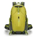 Azela hiking backpack variant, yellow and grey color, large capacity outdoor sports bag. - Green