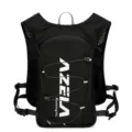 Azella black 10L running hydration backpack for outdoor sports, marathon and hiking. - Black and White