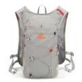Grauer Outdoor Trinkrucksack Laufweste, atmungsaktive Netzgurte, leichte Sporttasche. - Einzelne Tasche / Grau