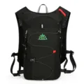 AZELA schwarzer Sport Trinkrucksack, atmungsaktiver Lauf- und Rad-Outdoor-Rucksack. - Schwarz & Grün