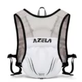 AZELA 3.5L Lauf-Trinkrucksack atmungsaktives Mesh Marathon Radfahren Sportweste weiß - Einzelne Tasche / Weiß