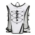 Weißer leichter Laufrucksack Marathon atmungsaktive Mesh Weste Sport Trinkbeutel für Outdoor - Weiß