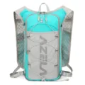 Blauer leichter Lauf-Trinkrucksack mit atmungsaktiven Netz-Schultergurten für den Outdoorsport. - Einzelne Tasche / Grün