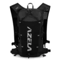 Schwarzer Marathon-Laufrucksack Outdoor-Sport-Trinkweste mit atmungsaktivem Mesh und Kordelzug. - Schwarz