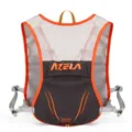 Azela 3.5L Trail Trinkweste Rucksack, Grau und Orange Marathon Sportweste Pro - Dunkelgrau