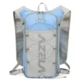 Leichter Outdoor-Trinkrucksack Laufweste mit atmungsaktivem Mesh und elastischem Kordersystem. - Hellblau
