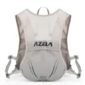 Azela leichter 3,5l trinkrucksack laufweste für outdoor sport marathon und radfahren - Hellgrau mit Dunkelblau