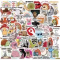 Waterproof funny anxiety meme vinyl stickers set for laptop, phone case, skateboard and tablet. - PMS318 - Mental Breakdown - Glossy Finish