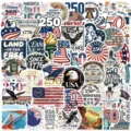 American 250th anniversary patriotic waterproof graffiti stickers set for laptop phone cases - US 250th Anniversary Style 1 / 50 Pieces/Pack