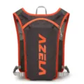 Azela trail running vest backpack, lightweight breathable marathon sports cycling pack. - Regular / Dark Gray and Orange