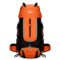 Azela 60L zaino da trekking all'aperto impermeabile, grande capacità borsa da viaggio. - 60L / Arancione