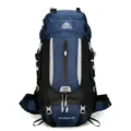 AZELA 60L Zaino Trekking Impermeabile Sport Viaggio Grande Capacità Campeggio Borsa - 60L / Blu scuro