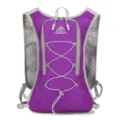Purple outdoor running hydration backpack with mesh breathable vest design for sports mountain. - 5l / Purple
