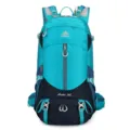 Zaino da trekking 36L blu brillante e blu scuro, resistente e ideale per avventure all'aperto. - Blu lago