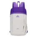 Lightweight purple grey outdoor sports backpack, casual double shoulder daypack variant. - Below 20L / Light Gray