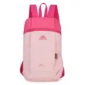 Pink lightweight folding outdoor sports backpack, waterproof nylon casual travel daypack. - Below 20L / Pink
