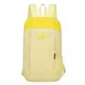 Light yellow foldable outdoor sports backpack, casual lightweight daypack for camping and travel. - Below 20L / Beige
