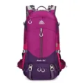 Azela 36L outdoor hiking backpack, multi-functional sports travel double shoulder bag. - Purple
