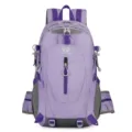 Purple outdoor travel backpack large capacity hiking sports camping leisure daypack - 40L / Purple