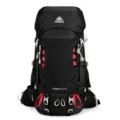 Azela 35+5L zaino da trekking impermeabile per sport campeggio viaggio grande nero - 36-55L / Nero