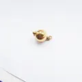 Gold tone metal ball clasp for DIY pearl necklaces bracelets jewelry making supplies - 8mm / Gold