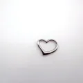 Stainless steel openwork heart pendant charm for DIY jewelry making necklace bracelet. - Heart