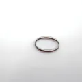 Stainless steel oval ring detail shot, smooth polished metal DIY jewelry connecting buckle. - Oval