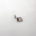 Chiusura a moschettone in acciaio inossidabile colore argento per creazione gioielli. - 12mm