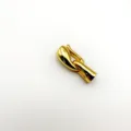 Gold plated elephant trunk necklace clasp DIY jewelry connector for bracelet sweater chain making - S / Gold