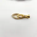 Gold plated oval rhinestone clasp for DIY pearl necklace bracelet jewelry connector variant. - Oval Gold