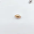 Gold peanut magnetic clasp for pearl necklace and bracelet jewelry connector replacement - 9mm Glossy / Gold