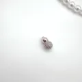 Gourd shaped screw clasp for pearl necklace copper gold plated DIY jewelry connector - Rhinestone Gourd Clasp / 6.5mm / White