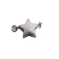 Star magnetic necklace clasp silver jewelry accessory fastener replacement spare parts item - Pentagram White