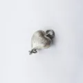 Heart magnetic necklace clasp silver frosted jewelry accessory for DIY pearl necklace making - Heart White
