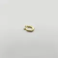 DIY copper gold-plated universal clasp for pearl necklace pendant jewelry findings accessory - With Ring / Gold