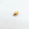 Gold peanut magnetic jewelry clasp for necklace and bracelet DIY making connectors parts. - 9mm Semi-Matte / Gold