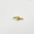 Gold plated lantern ball clasp for bracelet necklace jewelry making accessory item - With Ring / Gold