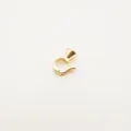 Detail view of gold plated copper multi-functional DIY jewelry connector clasp and buckle. - S / Gold